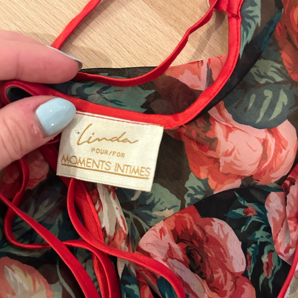 Floral dress - Red and Green